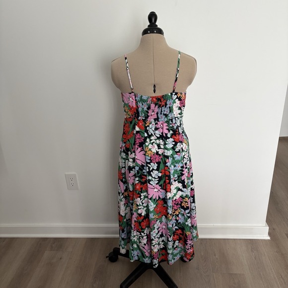 Old Navy Womens Floral Dress Size Medium Spaghetti Strap Sundress Summer - Picture 2 of 14